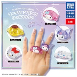 Takara Tomy Arts Sanrio Character Fashion Ring Jewel Clear Takara Tomy 1-Inch Collectible Toy - My Melody