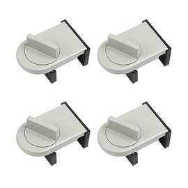 Opexicos 4Pcs Home Transfer Window Sliding Door Child Safety Locks Door Security Lock Sliding sash Stopper Grey