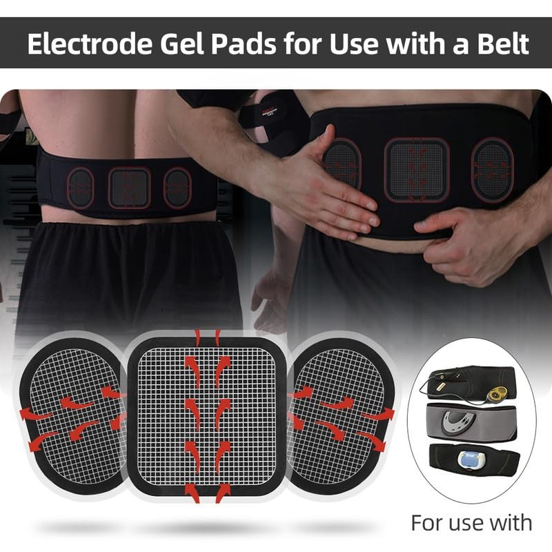 flintronic Replacement Gel Pads, 9 Pieces Replacement Electrodes Gel Pads
