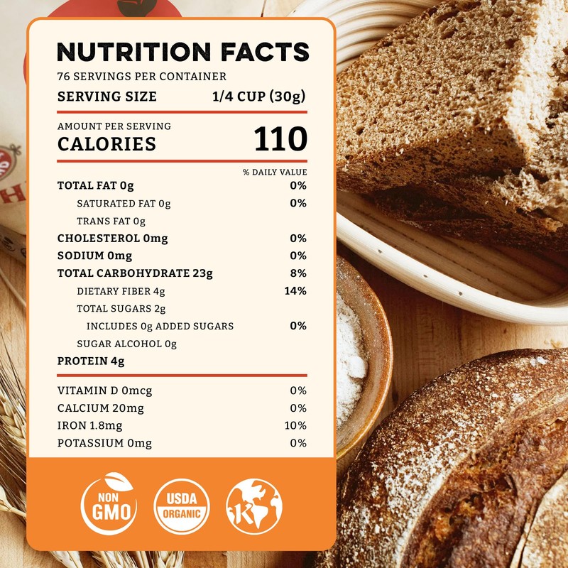 Sunrise Flour Mill Organic Heritage Whole Wheat Flour - 2