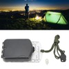 Multifunctional Plastic Compass with Scales Portable Gradiometer Magnifying Glass LED