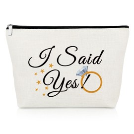 Bride to Be Gifts Wedding Gifts for Bride Makeup Bag Engagement Gifts for Her Funny Bride Gifts Future Mrs Gifts Cosmetic Bag Bridal Shower Gifts for Fiancee Bride Bachelor Party Gifts Travel Pouch