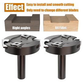 CNC Flattening Slotting Bottom Cleaning Router Bit, 1/2 Shank, 2-1/2 Inch Cutting Diameter, 1/2 Cutting Thickness