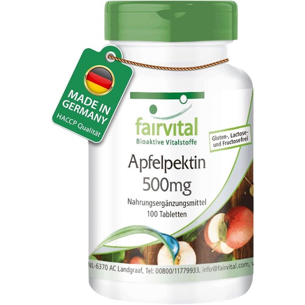 Apple Pectin 500mg, BULK PACK for 3 months - VEGAN