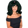 ブラック ミディアム ウィッグ、かつら 大人用 BLACK FLIP WIG