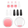 Baluue 3sets Face Mask Brush Black Multi-function Mask Spatula Portable