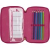 Beckmann, 3 Compartments Pencil Case with Contents, Pencil Case, Primary