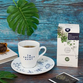 LA TETERA AZUL Organic Japanese Sencha Green Tea. Organic Infusion in Pyramids. 20 Pyramids