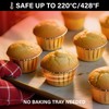 EUSOAR Gold Cupcake Cups, 3.5 Oz 50pcs Disposable Foil Muffin