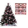 9pc Luxury Premium Baubles, Christmas Tree Bauble Decorations Matte, Glitter,