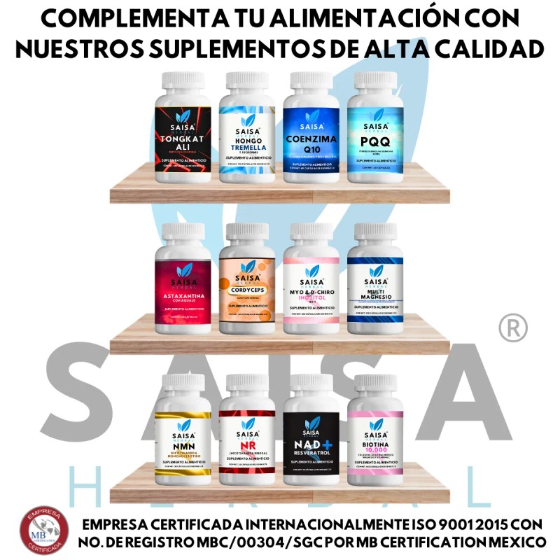 Saisa Herbal Ksm-66 120 Cpsulas Manejo Del Estres Antiestrs Natural