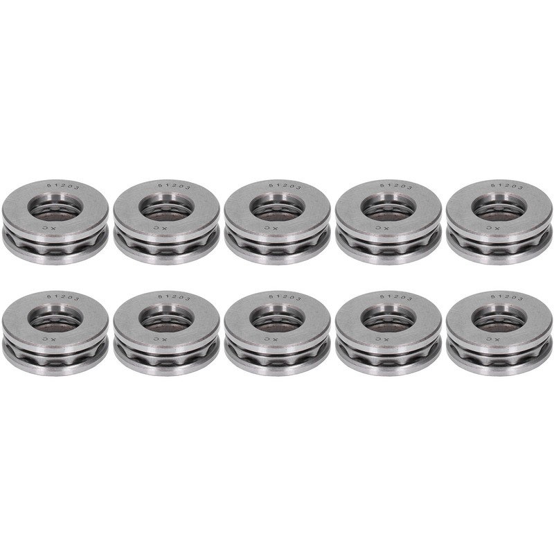 10Pcs Thrust Ball Bearing Single Direction Accessory Replacement Set Kit