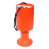 PDK Charnwood Round Handheld Plastic Charity Collection Box - Orange