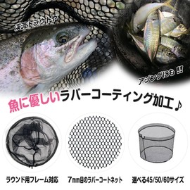 Prox PK987260K 60/Black Replacement Rubber Coated Net (Round)