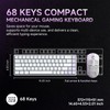 DIERYA DK68 Wireless Mechanical Keyboard, 60% Gaming Keyboard with Red