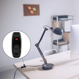 1PC Inline Cord Appliance Switch ON/OFF Button Inline Cable Switch with LED Indicator Black for Table Lamp Desk Light Bed Lamp AC 250V 10A (Black)