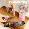 ChefAide Pack of 8 Stainless Steel Magnetic Measuring Spoons Set,