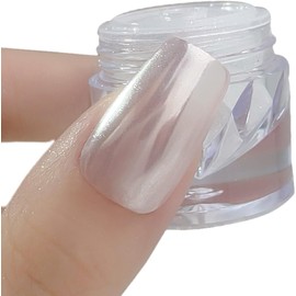 Polvo para uñas plateado efecto metálico fino VOCUE