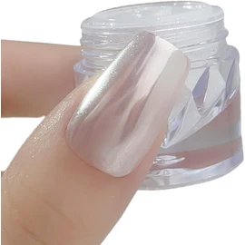 Polvo para uñas plateado efecto metálico fino VOCUE