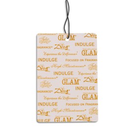 Tyler Candle Diva Autoglam Ivory And Gold 4.5 x 3 Cardboard Auto Air Freshener Mirror Hanger, Pack of 12