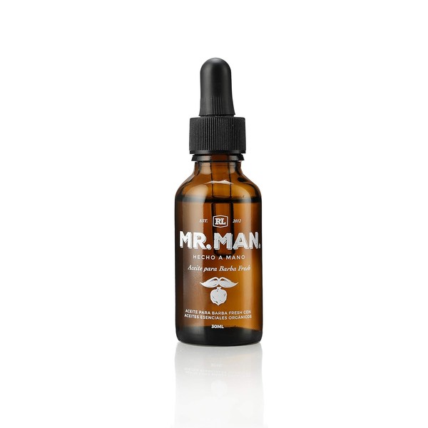 ACEITE DE BARBA ORGANICO NATURAL FRESH MR. MAN elimina resequedad