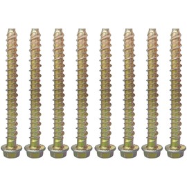 8 PCS M8*100mm Self Tapping Screws Anchors for Concrete