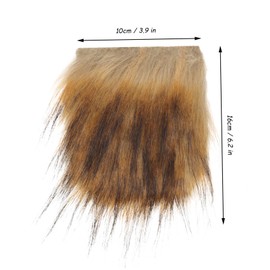 COHEALI Gnome DIY Craft Pre Cut Faux Beard for Gnome Making Includes Beard Wooden Beads for Garden Decor and Creative Handicrafts