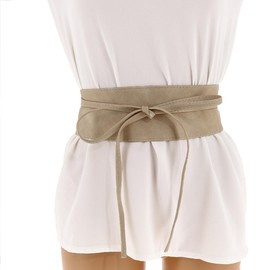 Fashiongen Women's Waist Belt Wide Obi Belt MICA - L-XL