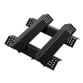 SafBbcue Heat Plates for Monument 4-Burner 41847NG 24367 35633 24633 Gas Grill Accessories, Porcelain Steel Heat Tents for Monument 6-Burner Grills 77352 77352MB Grill Replacement Parts, 4 Pack