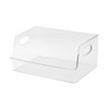 Operitacx Plastic Baskets Pantry Organizer Fridge Shelves Rubbish Clear Storage