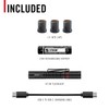 COAST XT10R 280 Lumen USB-C Rechargeable Pocket Flashlight, BLACK