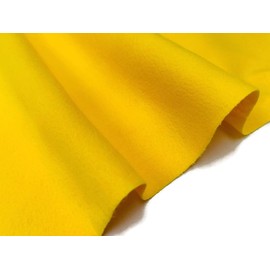 Felt Fabric Material – Soft Plain Colours – 102cm Wide, 2mm Thick – 100% Polyester Craft & Upholstery Fabric (Yellow, 1 Metre)