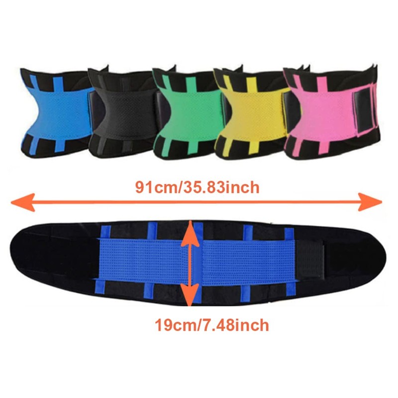 Slimming Belt, Fitness Belt, Adjustable, 5 Colours, Waist Trimmer Belt,