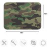 ZzWwR Simple Green Camouflage Pattern Absorbent Dish Drying Mat Microfiber