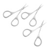 Ipetboom 2sets Stainless Steel Beauty Scissors Set Precision Brow Beard