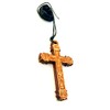 Christian Orthodox Greek Religious Pendant Necklace with Wood Cross /