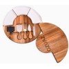 OZUAZ Charcuterie Cheese Board & Wood Platter Set - Round