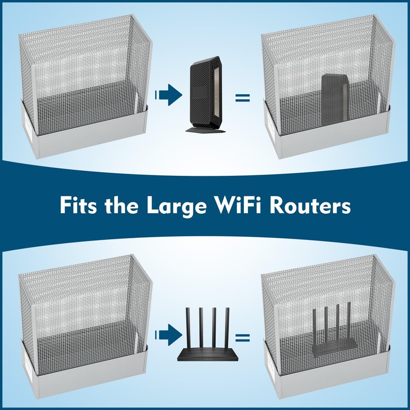 Fengind Large WiFi Router Cover, About 90% of WiFi Router