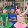 4Pcs Book Day Crayon Costume Set Including T-shirt Hat Socks