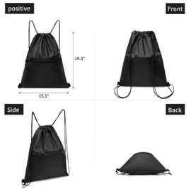Drawstring Backpack Gym String Bag: Small Drawstring Backpack