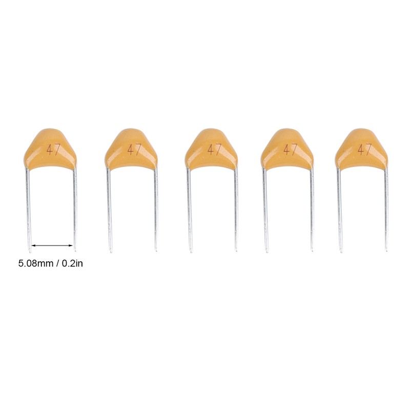 1000Pcs Ceramic Capacitor InLine Monolithic 47pF Pin Pitch 5.08MM DC50V