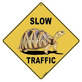 CROSSWALKS Slow Traffic 12" X 12" Aluminum Sign (X133)