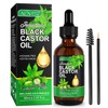 DuoXingTang Organic Castor Oil,100% Pure Natural Jamaican Black Castor Oil for Hair Growth, Eyelashes and Eyebrows-Hair Oil and Body Oil - Cold Pressed Moisturizing Massage Oil 60ml