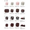 6.5 Curb Type Hors D 'oeuvres black checkered cherry seal with