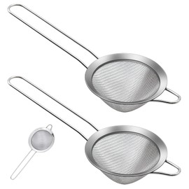 Cocktail Strainer, 2 Pack Stainless Steel Cocktail Sieve Tea Strainer, Bar Cocktail Strainer Filtering Tool