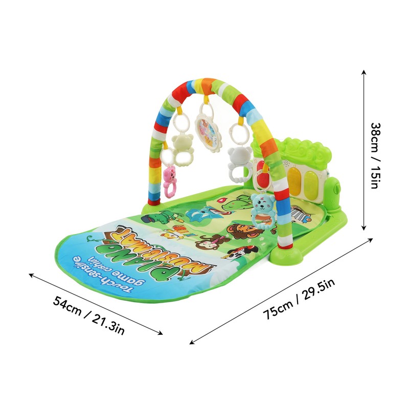 Baby Gym Activity Mat Kick Play Piano with Musical Toys