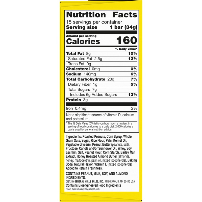 Nature Valley Sweet & Salty Peanut Granola Bars, 15 ct,