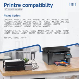 APEXCOLOR PG-540 XL CL-541 XL Cartridges Replacement for Canon Printer Cartridges 540 541, 540XL 541XL Multipack for Canon Pixma TS5150 MG3650s MG3600 MG4250 MX475 MX375 MX535 MG3150 MG3500 (1 Black