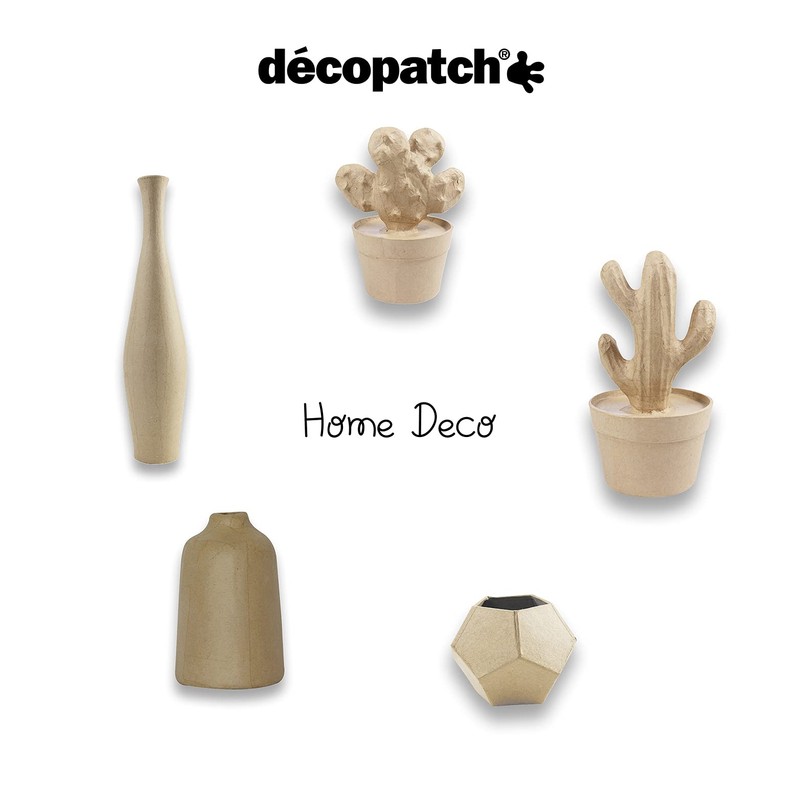 Décopatch HD004O Paper Mache Ball Flower Vase 11 x 11