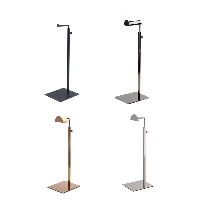 Handbag Display Stand Stainless Steel Height Adjustable Single Hook Purse